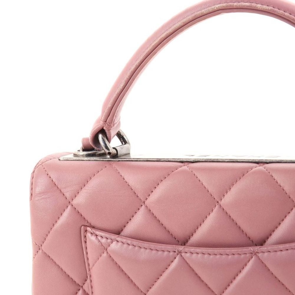 Chanel Trendy CC Top Handle Bag Quilted Lambskin Small Neutral - Picture 6 of 10